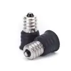 Black E12 to E14 Bulb Converter LED Light Holder Lamp Adapter Socket Fine zcJ^qn