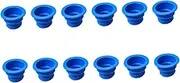 Silicone Sink Plug Strainer 12 Pack Kitchen Sink Drain Strainer Replacement Plug for Sink Drain Odor Proof Seal Blue