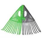 A Leaf Rake 24 Tines Detachable Plastic Joinable High Efficiency Garden Rake