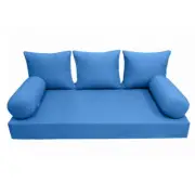 *COVER ONLY*-Style 3 Daybed Mattress Bolster Pillow Covers Knife Edge Crib-AD102