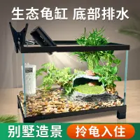 在飛比找蝦皮購物優惠-【臺灣 發貨】爬蟲缸 雨林缸 玻璃缸 非二手魚缸 超白玻璃烏