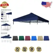 Navy Blue 10x10 Canopy Replacement Top with Air Vent - Durable & Easy Install
