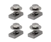 Slot Channel Nuts 8mm, M10 x20mm Bolt Kit 16pcs,304 Stainless Steel,for Rhino Thule Yakima Pioneer Platform Roof Rack Awning Track Mount Sliding T Nut