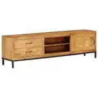 Solid Mango Wood TV Cabinet Entertainment Unit DVD Media Stand Center vidaXL