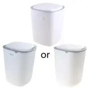 Trash Can with Lid Press Waste Paper Bin Multifunction