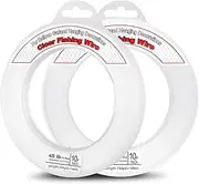2Pcs 0.55 mm Clear Fishing Wire 140 m Invisible Fishing Line Wire Nylon String String Strong Tension Fish Wire Support 48 Pounds for Hanging Balloon Garland Picture Beading Threads Cords