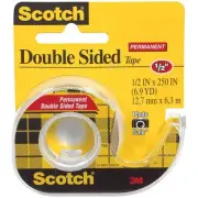 8 Pack Scotch Permanent Double-Sided Tape-.5"X250" 136-3M