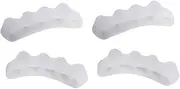 Pack of 2 Silicone Toe Separators, Toe Separators for All Toes, Foot Toe Spreaders, Toe Separators for Pedicure, Hallux Valgus, Universal Size for Men and Women