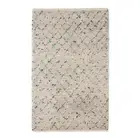 Auli White Diamond Pattern P.E.T Indoor Outdoor Rug Plush Carpet