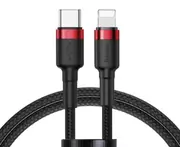 PD 18W Nylon Data Cable Fast Charging Line Type-c To Lighting Interface Suitable for Apple IPhone8 Xs Xr-Red