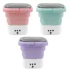 Mini Foldable Washing Machine Noiseless Laundry Bucket Washer US Plug