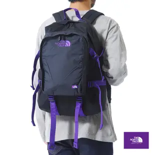 【The North Face】北臉 紫標 後背包NN7905N（黑x紫色）CORDURA尼龍日用包 NF-11