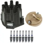Professional Distributor Rotor Cap & Spark Plugs Kit ACDelco for Parisienne V8