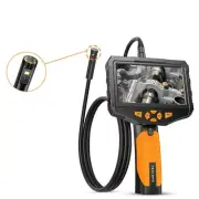 TESLONG Dual-Lens Industrial Endoscope Camera 1MP Borescope + Semi-Rigid Cable
