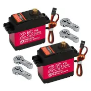 2Pack 25KG Digital Servo High Torque Full Metal Gear Waterproof for RC Car Cr...