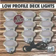 Deck Lights - Low Profile 12V Outdoor Composite or timber deck use - kit of 10