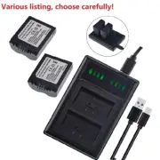 Battery or Charger For CGR-S006E Panasonic Lumix DMW-BMA7 DMC-FZ7 FZ8 FZ18 FZ28