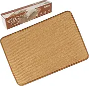 PupLily Natural Sisal Cat Scratch Mat, 40 X 60 CM Durable Cat Scratcher & Protector for Sofa, Horizontal Cat Floor Scratching Pad Rug, Cat Accessories & Toys for Pet's Indoor Activity