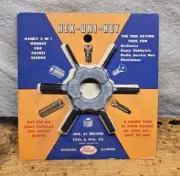 Vintage NOS Eklind Hex Uni-Key 6 Way Allen Wrench Cap Screws Set Screws NEW