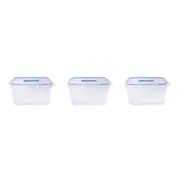 3x Urban Kitchen Sm Storage Container w/ Clip Lock Silicone Lid 26.8x19.8cm