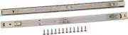 NUOBESTY Galvanized Black Ball Bearing Slides Wide 27cm Keyboard Slide Replacement Side Mount Drawer