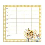 Legacy Undated Weekly Reminder Sunflowers Tear Off Pages Magnetic