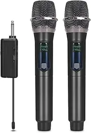 Fahgaer Wireless Microphone Handheld Professional Microphone Suitable for Singing, Party, Performance, Meeting Room, Home