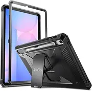 Fintie Shockproof Case for Samsung Galaxy Tab S9 FE 5G 10.9 Inch/Galaxy Tab S9 11 Inch 2023, Tuatara Rugged Unibody Hybrid Full Protective Bumper Kickstand Cover Built-in Screen Protector, Black