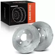 2pcs Drilled Brake Rotors Rear for Ford Taurus Lincoln Continental Mercury Sable (for: Ford)