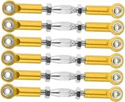HANABASS Pcs Mm Metal Turnbuckle Rod Linkage for Rc Trucks Compatible Buggy Upgrade Parts Yellow