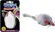 UBL Mouse Pull String Cat Toy, Assorted Colors, 20 cm (2 Pieces)