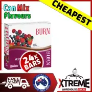 24 x MAXINE'S BURN BARS 40g - LOW CARB FAT LOSS - PROTEIN WOMENS MAXINES MAXINE