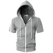 Men's Hoodie Full Zip Hoodie Black Pink Dark Gray Gray Hooded Plain Zip Up Pocket Sports Outdoor Daily Holiday Polyester Streetwear Basic Casual Summer Clothi