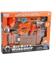 World Tech Toys Big Boy's Workshop 14pc Carpenter Playset