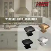 Square Knob *Windsor Collection* Kitchen Bath Cabinet Hardware Handle Pull