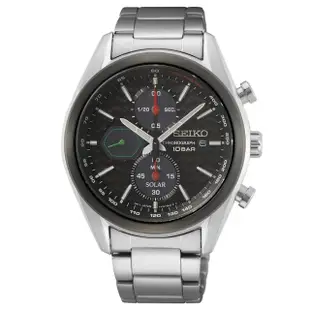 【SEIKO 精工】Criteria系列 太陽能 計時腕錶 SK044 母親節 禮物(SSC803P1/V176-0BH0D)