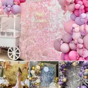 Square Shimmer Sequin Backdrop Wall Panels Great Events Birthday Party Decor DIY