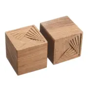 2Pcs Wood Essential Oil Diffusers Rosewood Steps Aroma Diffuser for Car Home