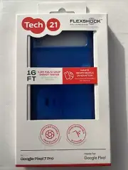 NEW Tech 21 Flex Shock Phone Case for Google Pixel 7 Pro - Blue - IN BOX