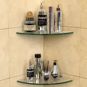 GeekDigg 2-Pack Glass Shelf Shower Caddie, Shower Shelves for Inside Shower, ...