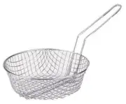 MD Deep Round Coase Mesh Frying Fry Cooker Basket for Stove Top Stovetop Pot Pan