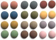 KROYSEA 24PCS Strong Fridge Magnets, Colorful Decorative Matte Refrigerator Magnets, Cute Classroom Whiteboard Magnets, for Office Classroom Cabinets and Dishwasher