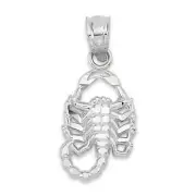 925 Sterling Silver Scorpion Pendant, Zodiac Jewelry Scorpio Jewelry Gifts
