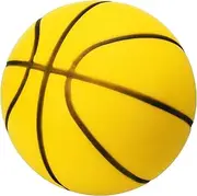 uxcell Silent Basketball, Size 5 No Noise High-Density Foam Dribbling Indoor Basketball for Quiet Dribbling and Indoor, Yellow