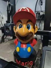 Bust Statue Of Super Mario Bros