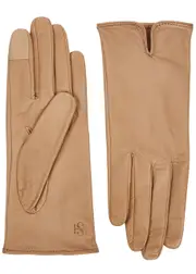Handsome Stockholm Essentials Leather Gloves - Beige S
