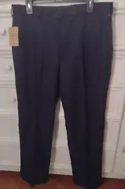 Dockers Men's Navy Wear The Pants Dress Casual Pants Flat Front 36×32 NEW