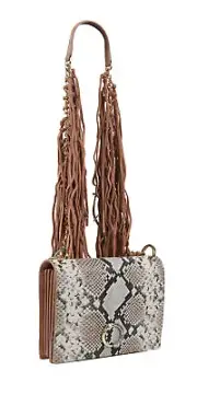 Roberto Cavalli Class GWLPEW D88 Lauren 002 Nude/White Medium Shoulder Bag