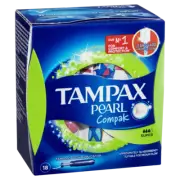Tampax Pearl Compak Super 18 Tampons with Applicator 11g Absorbency Medium Flow