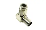PAL TV Coaxial Antenna Plug Right Angle Cable Connector Adaptor